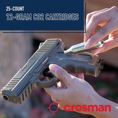 25-Count 12-Gram CO2 Cartridges for Air Rifles & Pistols – Genuine Powerlet