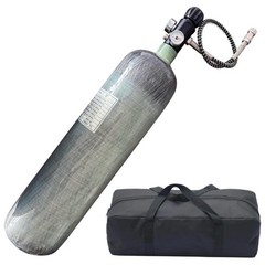 3L/183ci CE Carbon Fiber Tank 4500psi Pcp Tank with Dual Gauge Valve Lightwei…