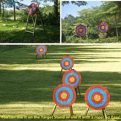 Archery Straw Target Traditional Bow Arrow Shooting Board Darts Outdoor 50CM