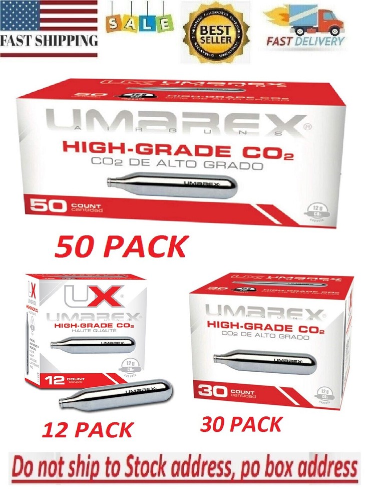 Umarex High-Grade CO2 Cartridges for Pellet Guns BB Guns and Airsoft Guns
