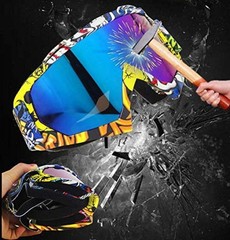 Motocross Motorcycle Goggles Bike Off Road Racing Yellow-red-blue Multicolor