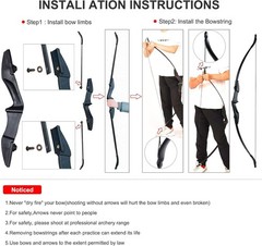 20-40lb 57″inch Archery Takedown Recurve Bow Set Right Left Hand Practice Target