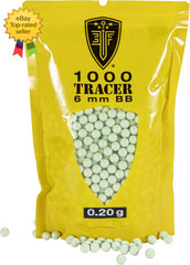 Glow In The Dark Premium 6mm Airsoft BBs Ammo 1000 Count High Precision