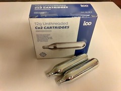 150 CO2 cartridge 12g NON-THREADED C02 inflator air soft paintball 15 box of 10