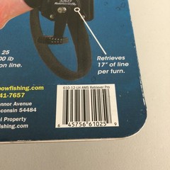 AMS Bowfishing Reel Retriever Pro Tournament Series Left Handed 610L-12