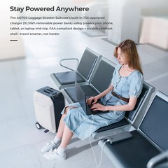 AOTOS 20Inch Smart Rideable Suitcase 31L Electric Luggage Scooter For Travel APP