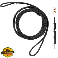 Deerseeker Archery Bow String Replacement with Finger Protector and 2 Nock Po…