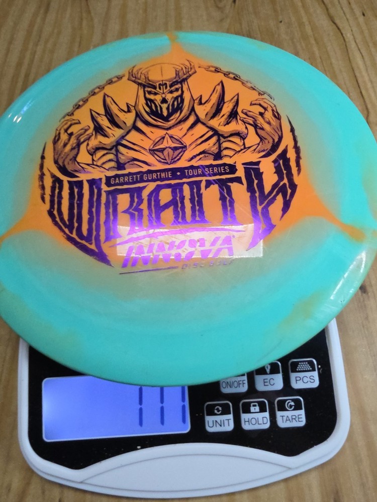 Innova Wraith Garrett Gurthie Tour Series 177 Grams Blue/Green Orange Used/Inked