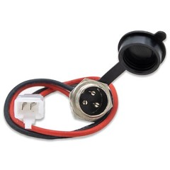 3 PIN BATTERY CHARGER CONNECTOR CHARGING SOCKET 2 WIRES W/ CAP ELECTRIC SCOOTER