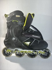 Rollerblade Macroblade 80 ALU Men’s Fitness Inline Skates – Black/Lime, Size 11