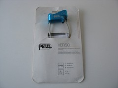 1 Petzl Verso 4 Belay Device Turquoise Blue Rock Climbing Gym Rappel Rappeling