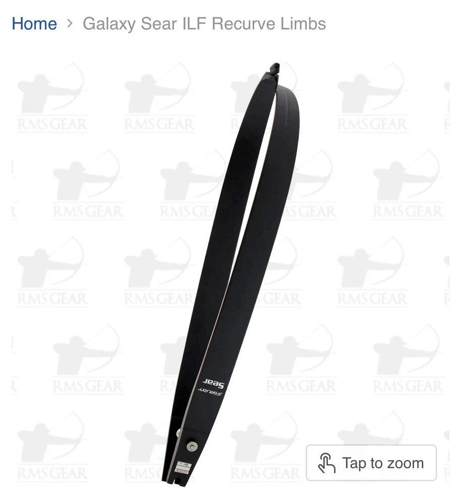 Galaxy Sage Take-Down Recurve Limbs 1 PAIR LIMBS ONLY