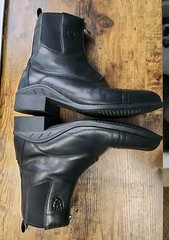 Ariat Heritage IV Zip Paddock Oxford Toe Mens Black Ankle Boot Size 10D VGUC