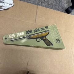 Vintage TEX 086 .177 Break Barrel Air Pistol Box Manual Target Czechoslovakia