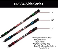 Lightweight 10/12/15 Inch Carbon Fiber Balance Rod for Recurve & Compound Bows
