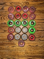 21x Konixx labeda roller blade hockey wheels 80mm