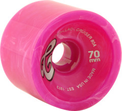 Cadillac Cruiser 70mm Pink Marble Longboard Wheels (Set of 4)