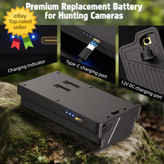 2 Pack Rechargeable Battery Pack for Tactacam Reveal Trail Camera Ultra X Pro