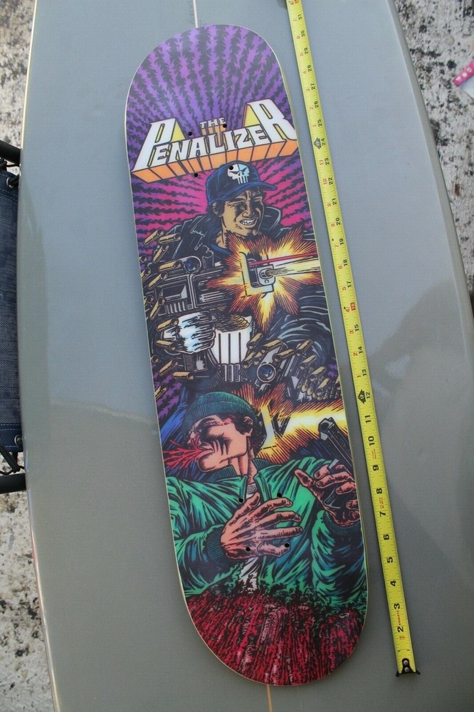 101 Gabriel Rodriguez Punisher ‘Penalizer’ Prime 8x31in Rare 90s Skateboard Deck