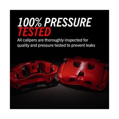 Power Stop S4730 Front Pair of High-Temp Red Powder Coated Calipers for Cadil…