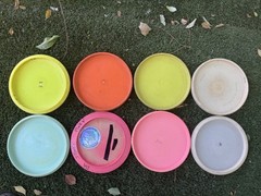 8 random disc golf discs