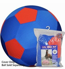 Jolly Pets Horsemen’S Pride Mega Soccer Ball Blue/Red Cover 30” New – Open Box