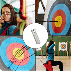 50Pcs Aluminum Arrow Insert Nock Thread ID 6.2mm Carbon Shaft Archery Hunting US