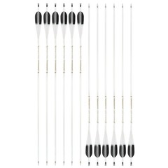 6X 32″ Pure Carbon Arrow .003″ SP500 5″ Feather Compound Recurve Bow Hunt Target