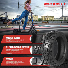 10X2.75-6.5 Tubeless Tire for Electric Scooters – Compatible with Various Models