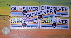 Quicksilver Stickers 5 Pack Laminated Die-cut Surf Skate