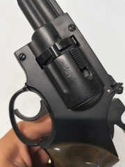 Crossman Model 38T .177 Caliber Pellet Six Shot Double Action Revolver Working