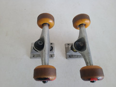 Thunder Strike Skateboard Trucks 145 Hi w/ Four Spitfire Wheels USA See Video