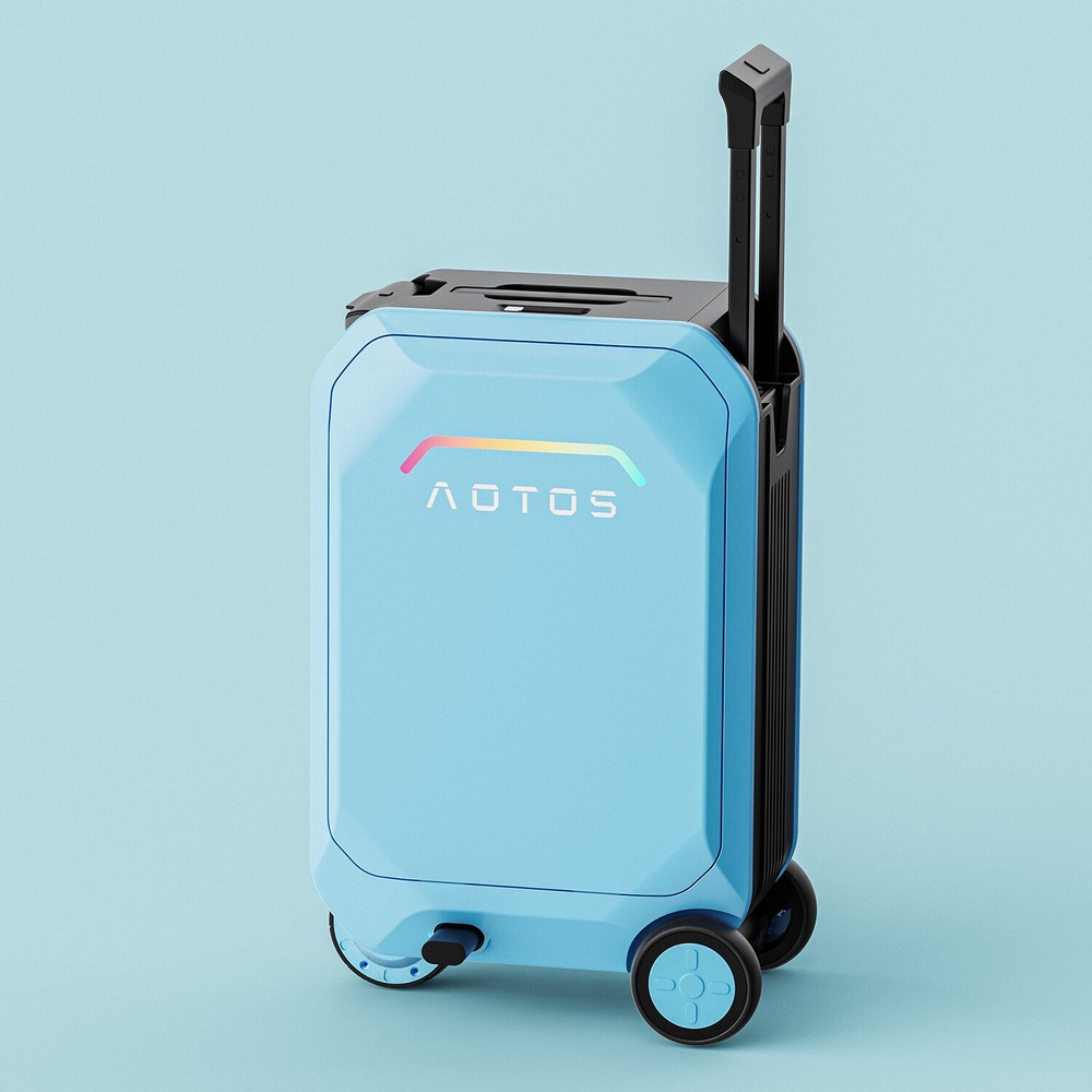 Multicolor 31L Smart Rideable Suitcase 20» Electric Luggage Scooter Lightweight