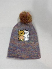 RIPNDIP x Teddy Fresh Beanie Hat Adult Embroidered Pom Pom Graphic Skater Y2K