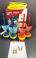 MD SPORTS LAWN DARTS SET IN ORIGINAL BOX FUN FOR THE WHOLE FAMILY