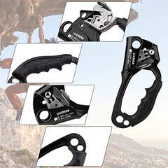 Climbing Hand Ascender Outdoor Mountaineering Tree Arborist Black 2 – Right