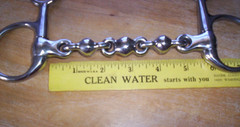 Used Stainless Waterford Boucher Baucher Hanging Cheek Snaffle 5 1/2″ Mouth