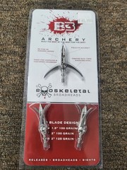 B3 Archery EXO2 Exoskeletal 2″ 2 Blade 100 Grain 3 Pack Broadhead