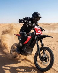 Adult Electric Dirt Bike 6000W Peak Top Speed Off Road All Terrain E Motorcycle