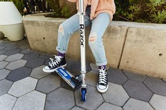 Razor A Kick Scooter for Kids -Red, Lightweight, Foldable, Adjustable Handlebars
