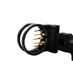 Black 5-Pin Bow Sight – Plastic, for Recurve Compound Bow Archery Aiming