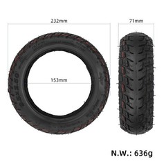 9.5×2.50 Vacuum Off Road Tire,9.5 Inch Tubeless Tire Fit for NIU KQi3 Pro/KQi…