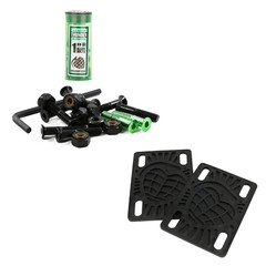 Thunder Skateboard Silver/Black Bolts Hardware 1in Allen + 1/8in Risers