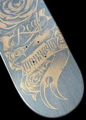 RARE SIGNED Nick Dompierre Race Car Real Skateboard Deck DOUBLE SIDED Skull NEW