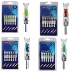 6Pcs Automatically Archery Arrow Lighted Nock for ID 6.2mm/7.62mm Crossbow Bolt