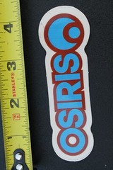 OSIRIS Osiris Skateboard Shoes Red Blue Clear 90’s Vintage Skateboarding STICKER