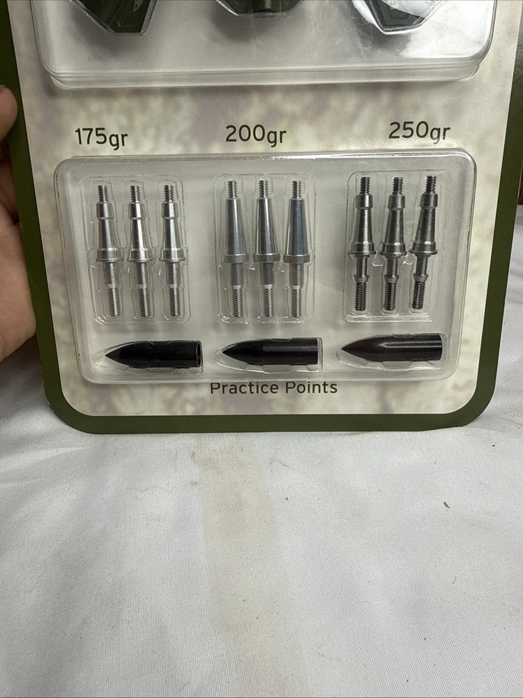Bear Razorhead Double Bevel Broadhead 150,175,200,250gr Weight System 3pk 35254