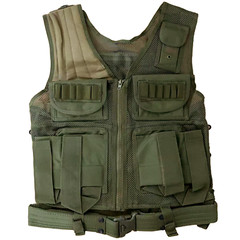 Shooters Gate Paintball Vest & Drop Leg Carrier Set – Olive Drab Green (ODG)