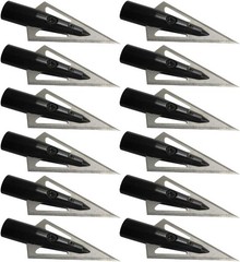 12Pcs DIY Hunting Tradition Broadheads Iron Jacket Wooden Bamboo Arrow Glue Tip