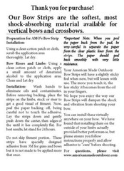 THE BEST Compound Crossbow limb silencers American Made! SERIOUSLY TRY THEM 2 PK